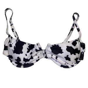 Cow Print Bathing suit top
